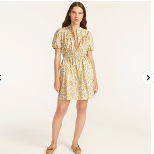 J.Crew Puff-sleeve shirtdress in Liberty Elysian Day floral Size Medium